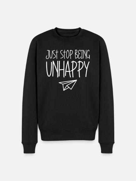 Sarcasm Misanthrope Sarcasm Unhappy Goth - Men's Premium Organic Jumper - black