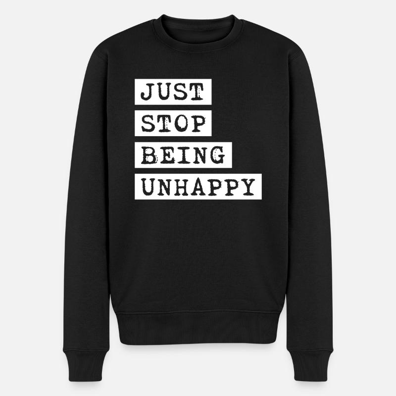 Misanthrope Sarcasme Gothique malheureux - Pull Premium bio Homme - noir