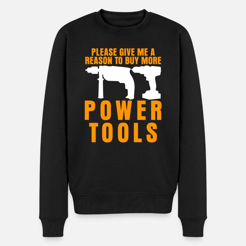 Power Tool Joke Outils électriques - Pull Premium bio Homme - noir