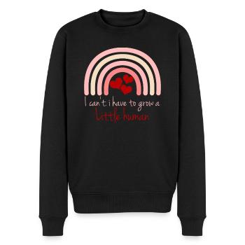 Pregnancy Expecting Pregnant Baby Mother - Männer Premium Bio Pullover - Schwarz - Vorne - Nico (187cm)