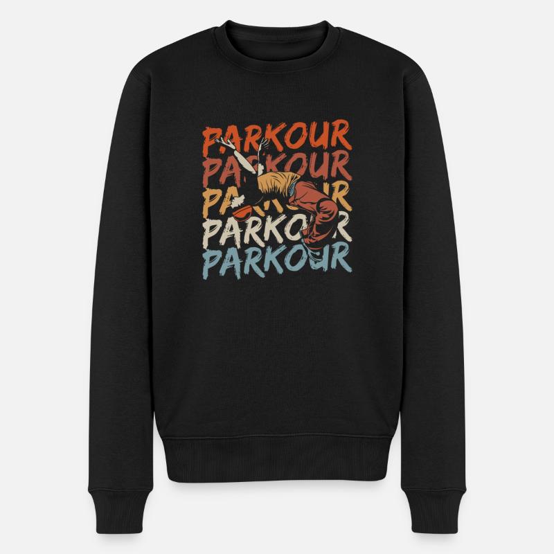 Parkour - Pull Premium bio Homme - noir