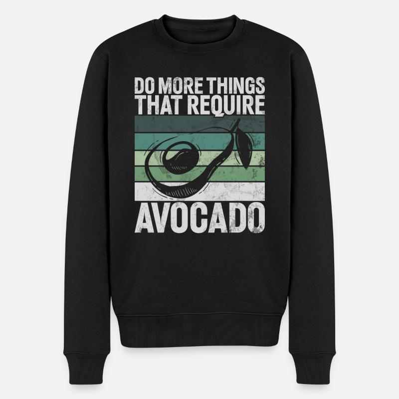Avocado Gifts - Männer Premium Bio Pullover - Schwarz