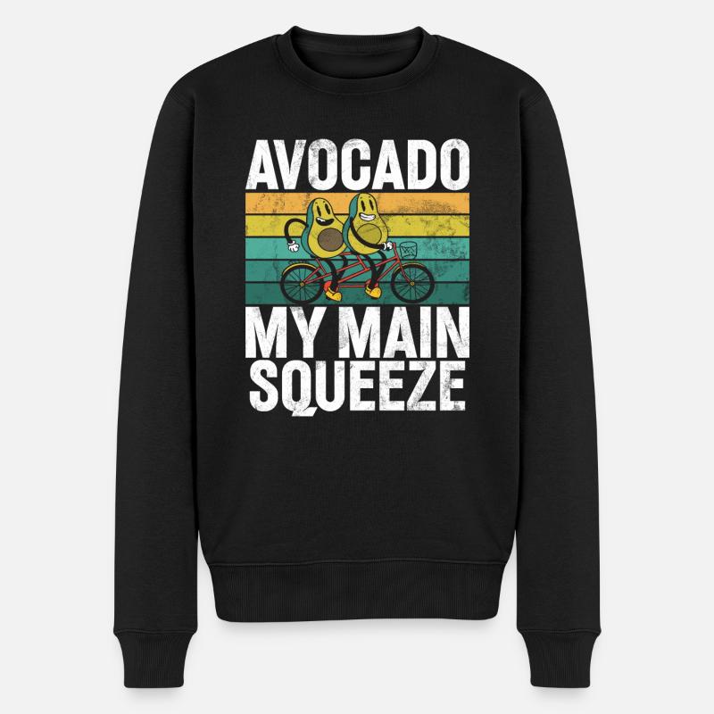 Avocado Gifts - Männer Premium Bio Pullover - Schwarz
