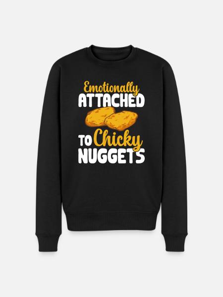 Chicken Nugget Lover Chicken Nuggets - Men's Premium Organic Jumper - black