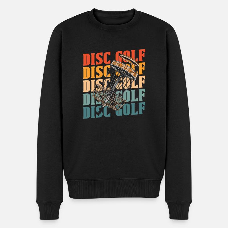 Frisbee Golf Disc Golf - Men's Premium Organic Jumper - black