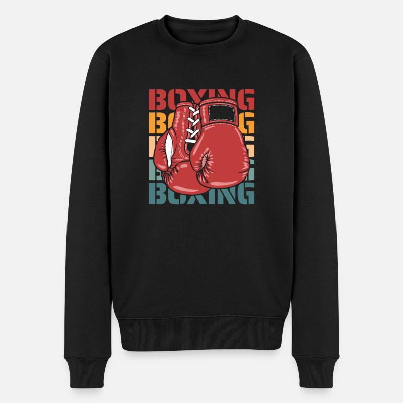Boxen Boxer - Männer Premium Bio Pullover - Schwarz