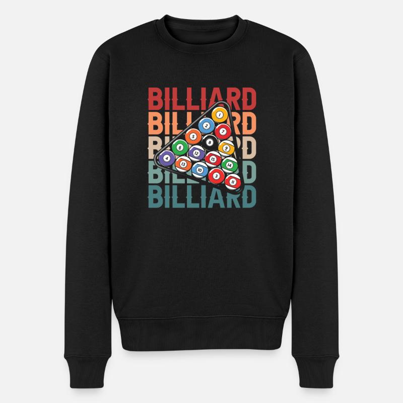 Billard - Pull Premium bio Homme - noir