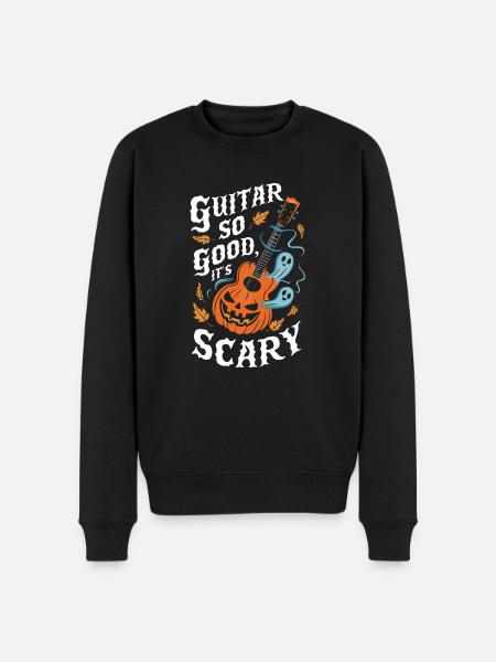 Musical, Pumpkin, Autumn, Vibes, Spooky - Men's Premium Organic Jumper - black