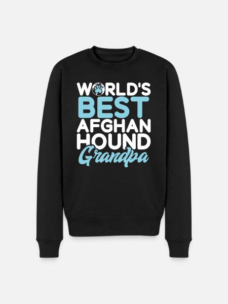 Afghan Hound Gifts - Men's Premium Organic Jumper - black
