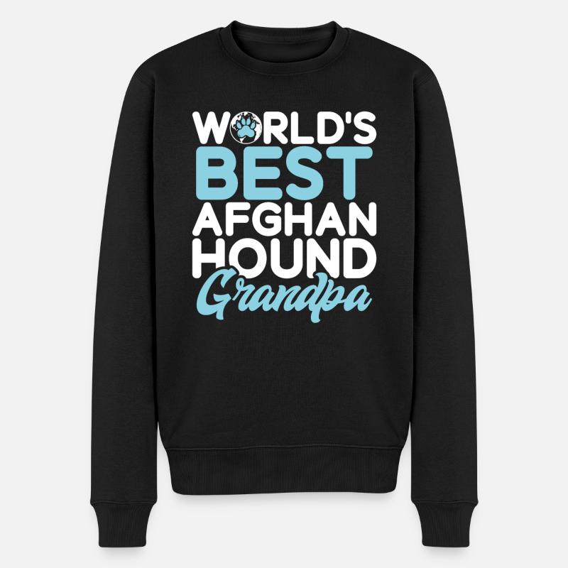 Cadeaux pour les chiens afghans - Pull Premium bio Homme - noir