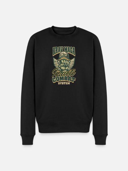 Krav Maga Israeli Combat System - Men's Premium Organic Jumper - black