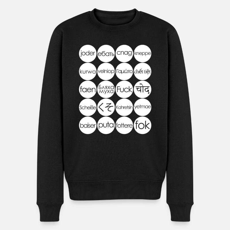Misanthrope Mots de malédiction Misanthrope - Pull Premium bio Homme - noir