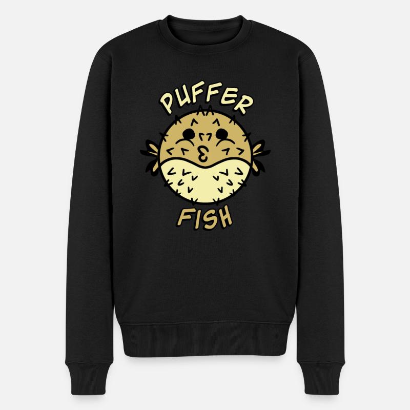 Poisson-globe Poisson-globe - Pull Premium bio Homme - noir