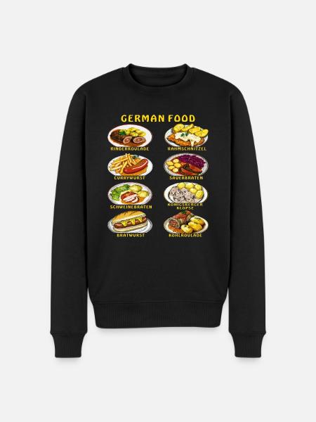 GERMAN FOOD - Men's Premium Organic Jumper - black