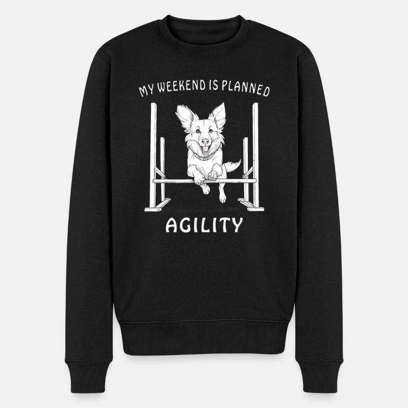 AGILITY DE SPORT CANIN - Pull Premium bio Homme - noir