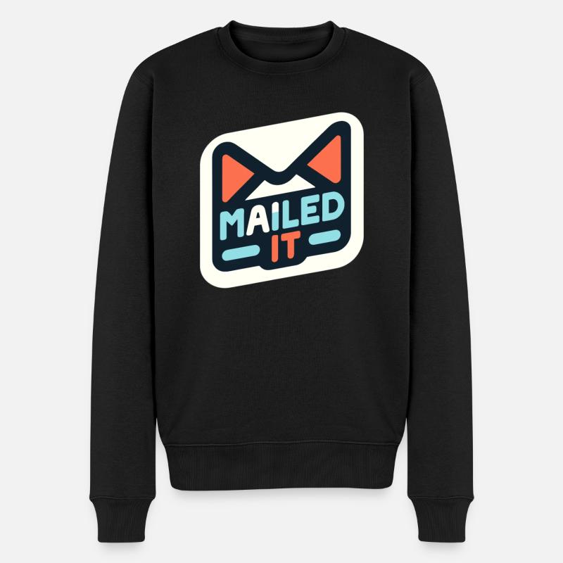 Verschickt - Männer Premium Bio Pullover - Schwarz