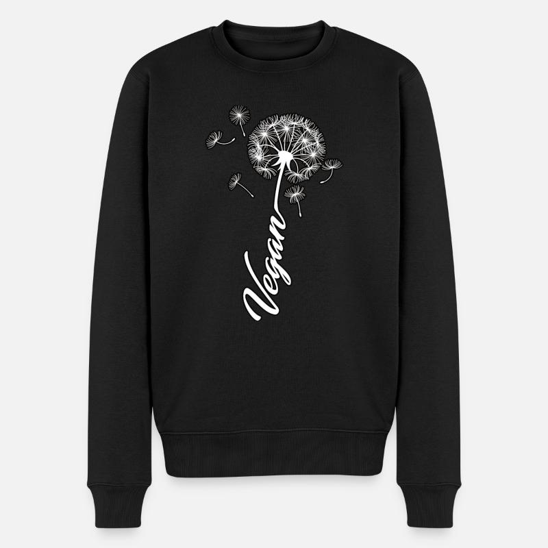 Végétalien Dandelion Nature Lover - Pull Premium bio Homme - noir
