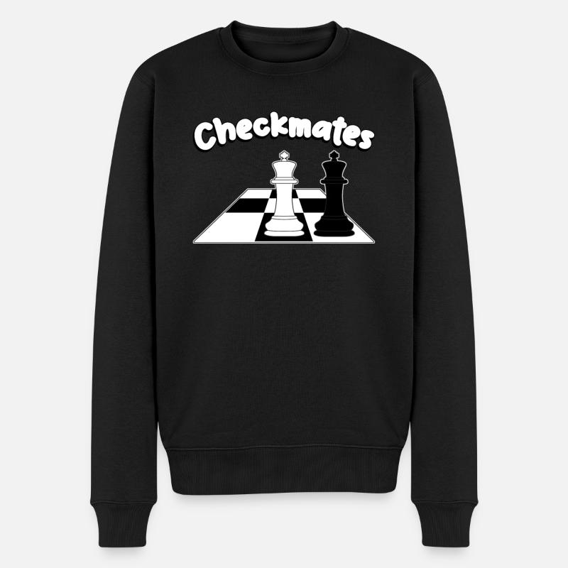 Chess Player Chess Board - Männer Premium Bio Pullover - Schwarz