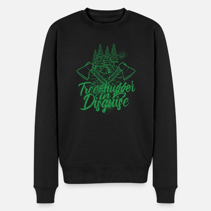 Bûcheron Tree-hugger déguisé - Pull Premium bio Homme - noir