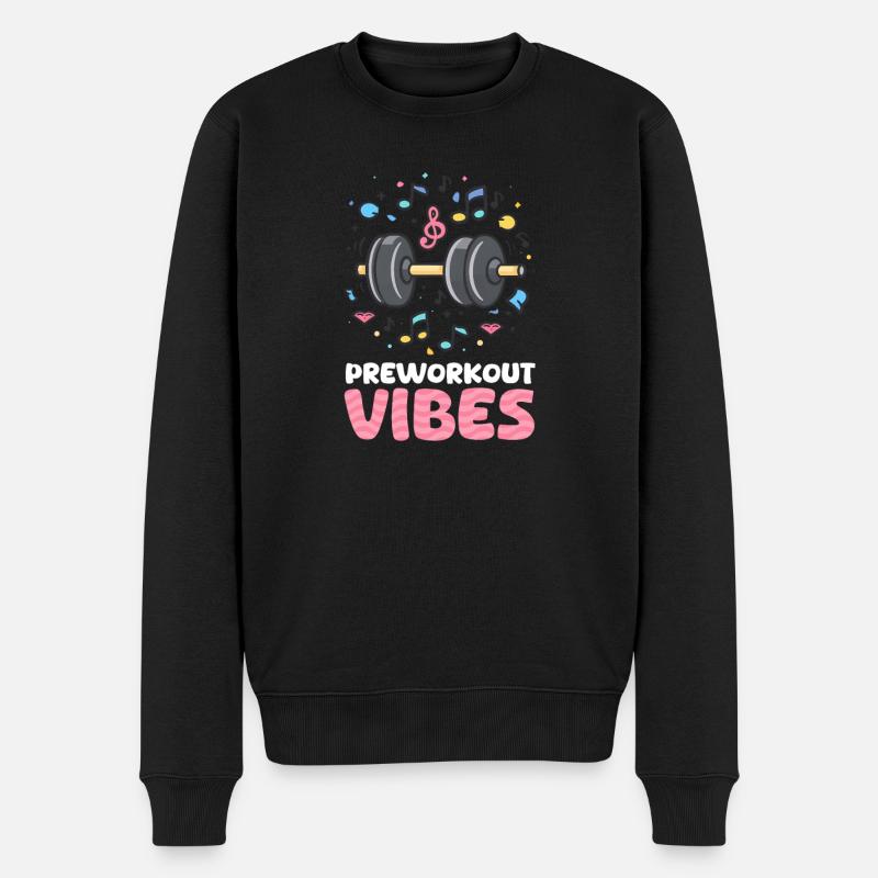Vibrations de pré-entraînement - Pull Premium bio Homme - noir