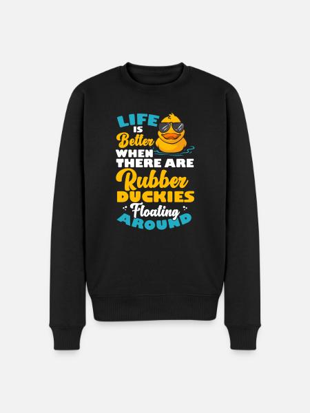Rubber Duck Rubber Duck - Men's Premium Organic Jumper - black