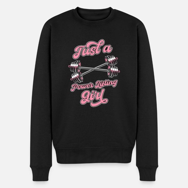 Dynamophilie Powerlifter - Pull Premium bio Homme - noir