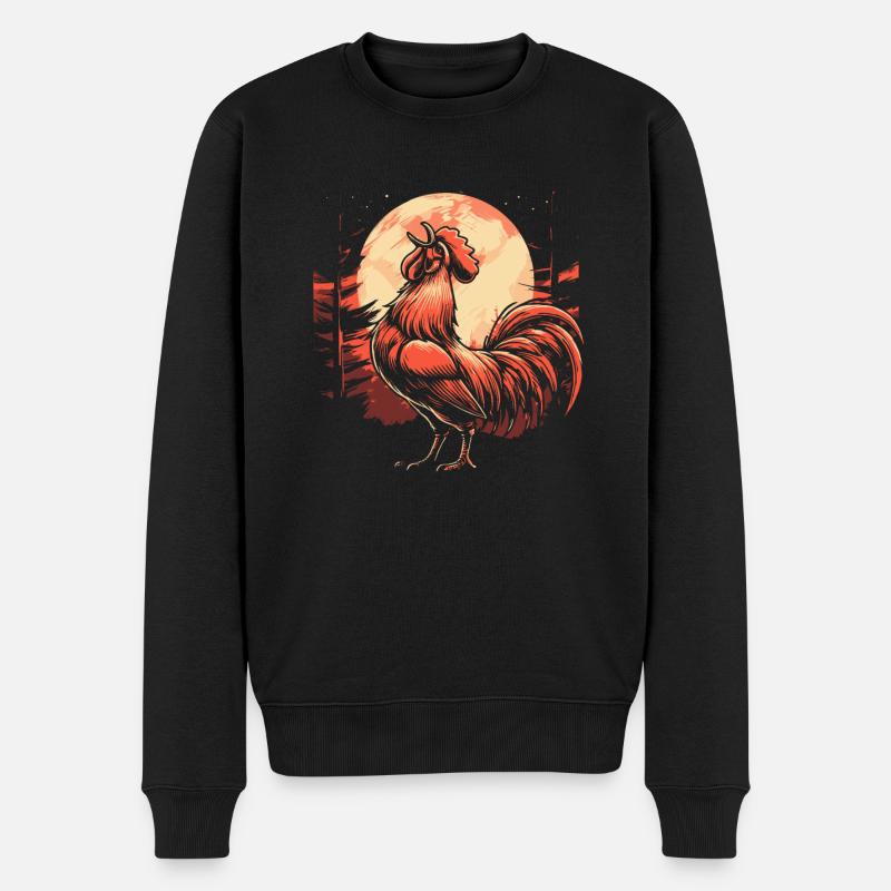 Poule Poule Lune Hurlante - Pull Premium bio Homme - noir