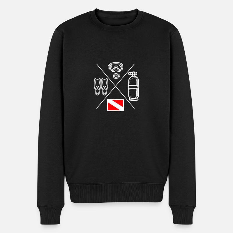 Diver Icon Plongée - Pull Premium bio Homme - noir
