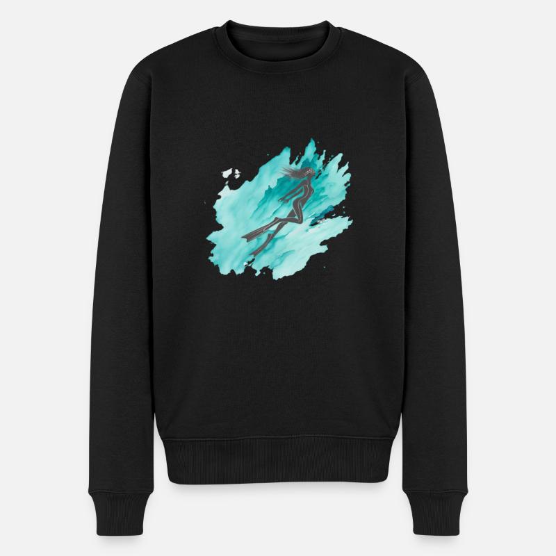 Plongée en apnée sous-marine - Pull Premium bio Homme - noir