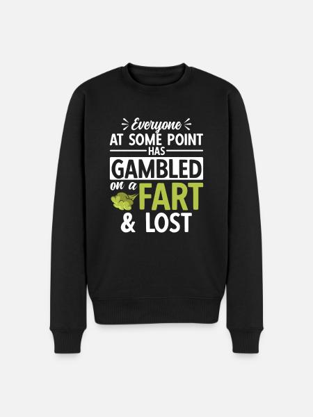 fart farting farting farting - Men's Premium Organic Jumper - black