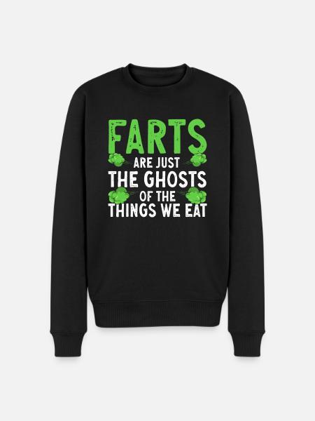 fart farting farting farting - Men's Premium Organic Jumper - black