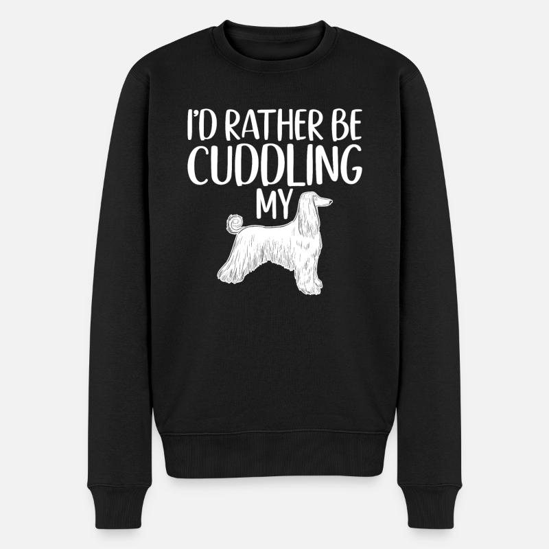 Cadeaux pour les chiens afghans - Pull Premium bio Homme - noir