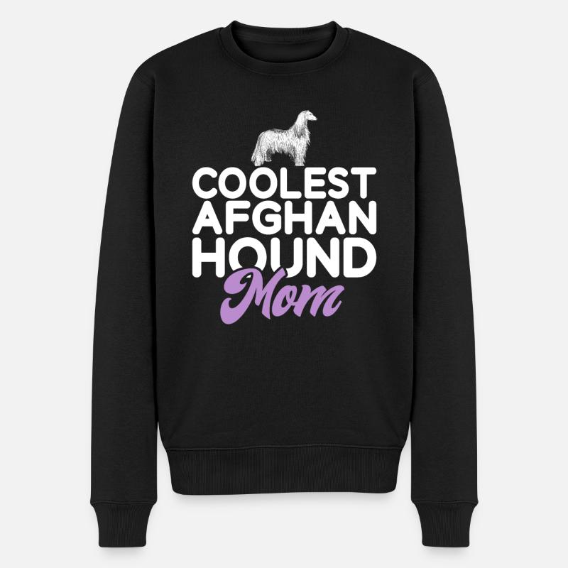 Afghan Hound Gifts - Männer Premium Bio Pullover - Schwarz
