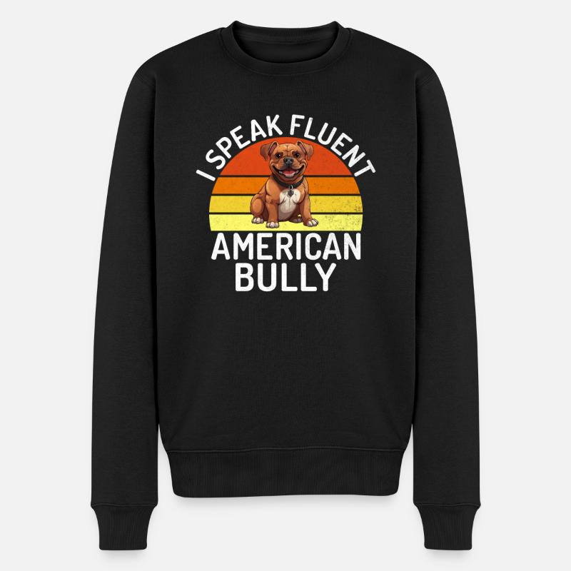 Cadeaux American Bully - Pull Premium bio Homme - noir
