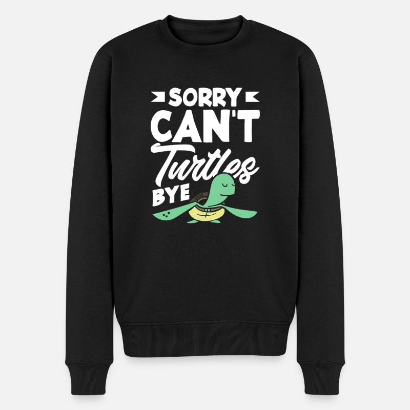Turtle Sea Turtle Gift - Men's Premium Organic Jumper - black