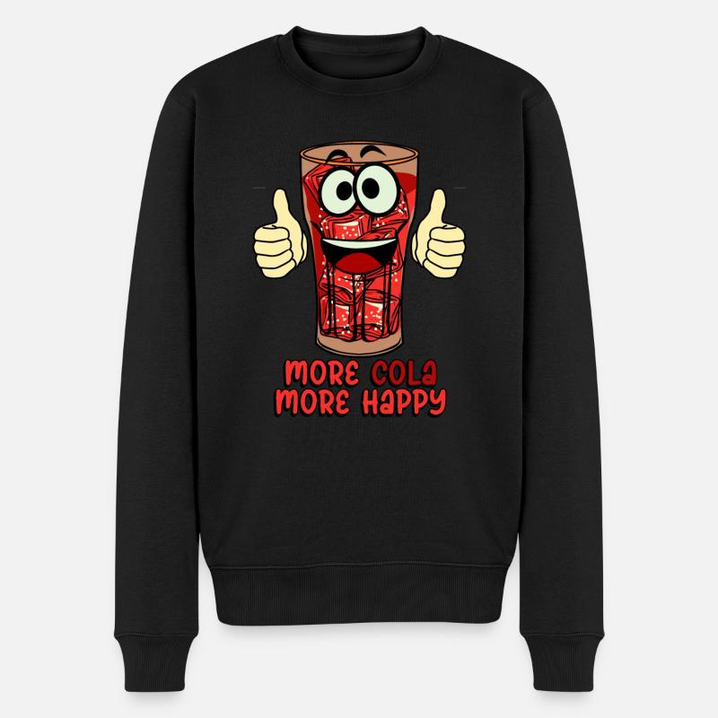 Cola Softdrink Lemonade Softdrinks - Männer Premium Bio Pullover - Schwarz