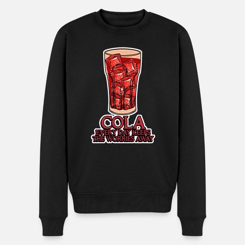 Cola Joke Lemonade - Männer Premium Bio Pullover - Schwarz
