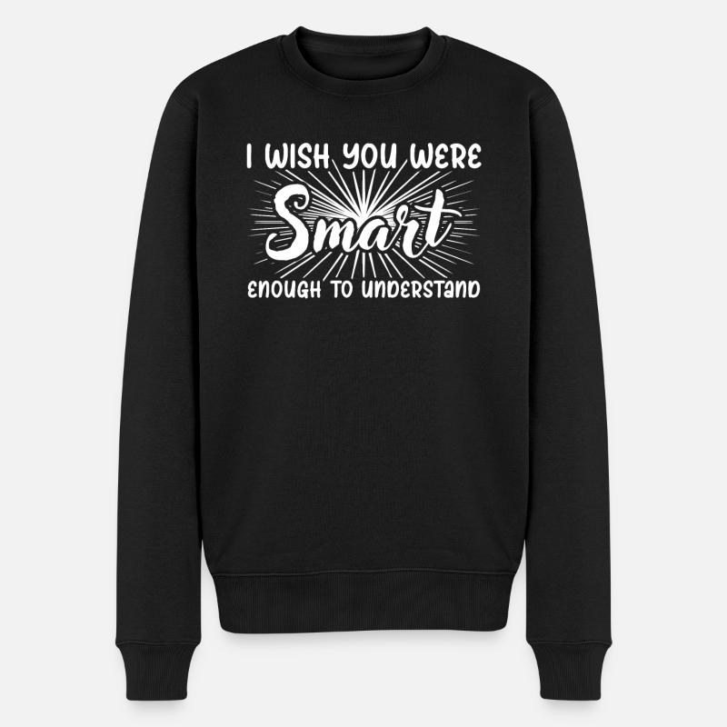 Grumpy Middle Finger Misanthrope - Men's Premium Organic Jumper - black
