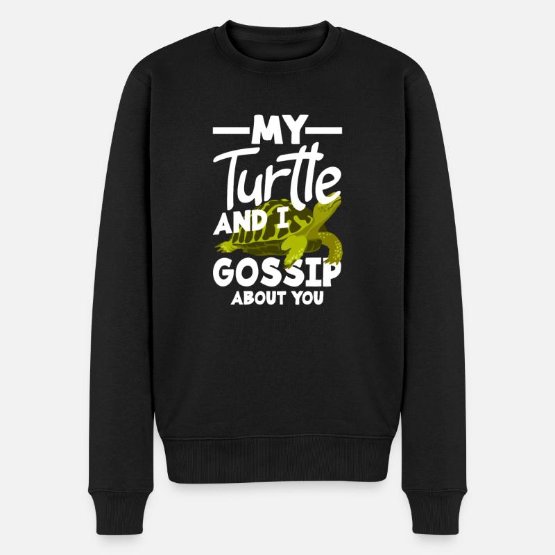 Turtle Sea Turtle Gift - Men's Premium Organic Jumper - black