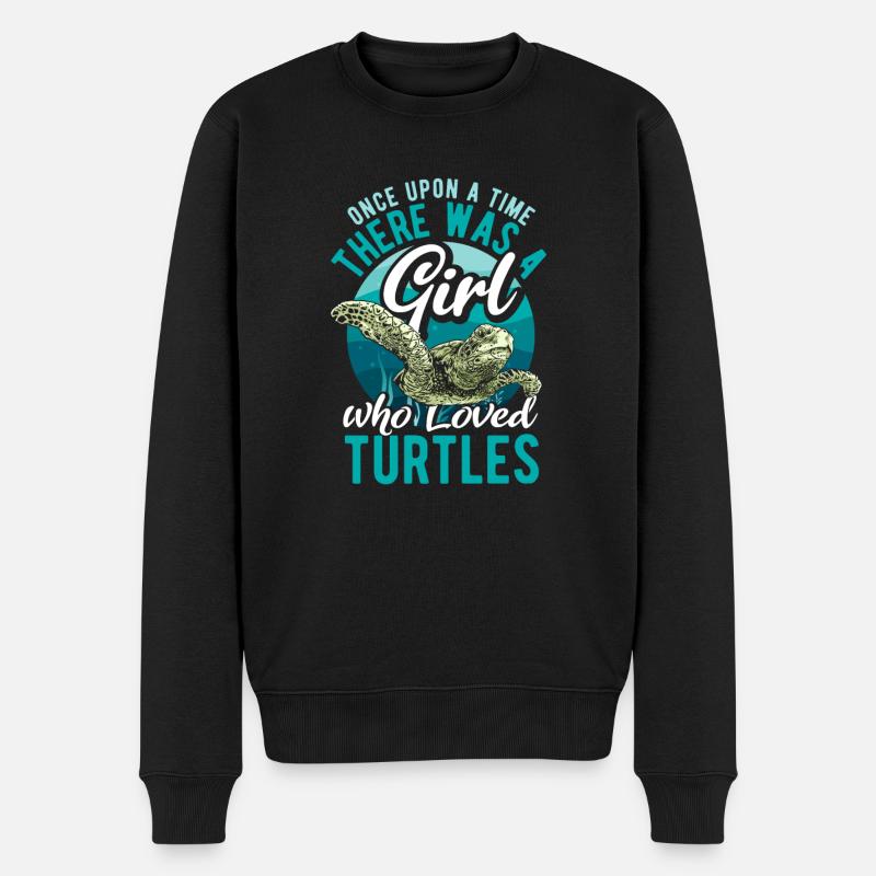 Schildkröte Meeresschildkröte Geschenk - Männer Premium Bio Pullover - Schwarz