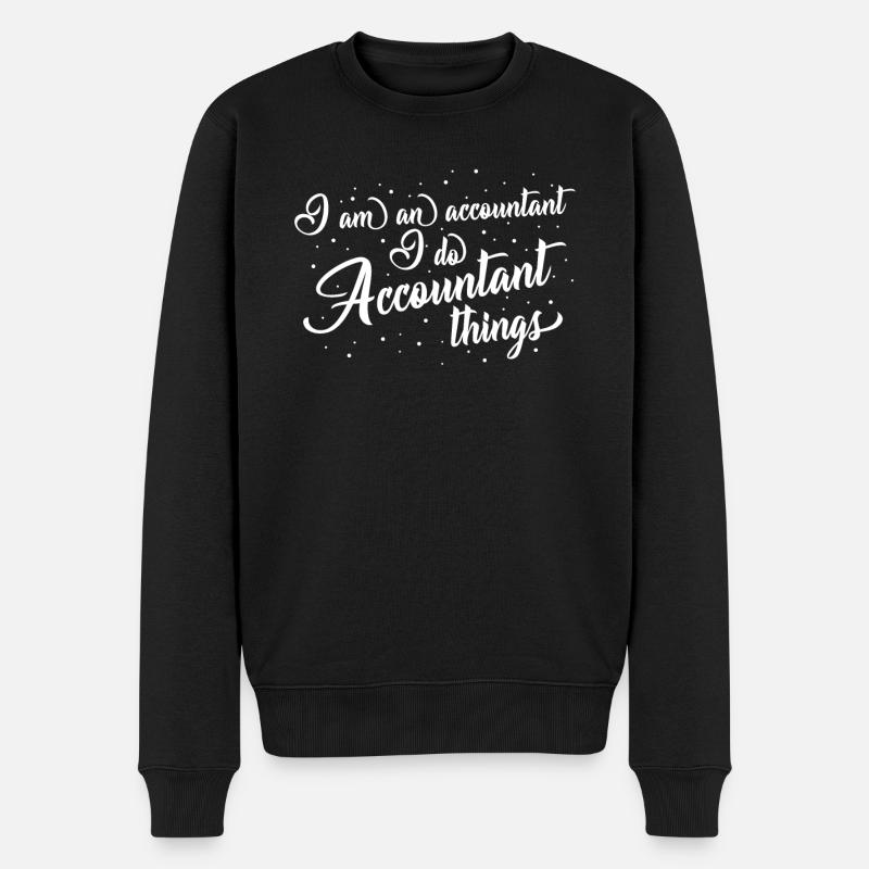 Comptable comptable - Pull Premium bio Homme - noir