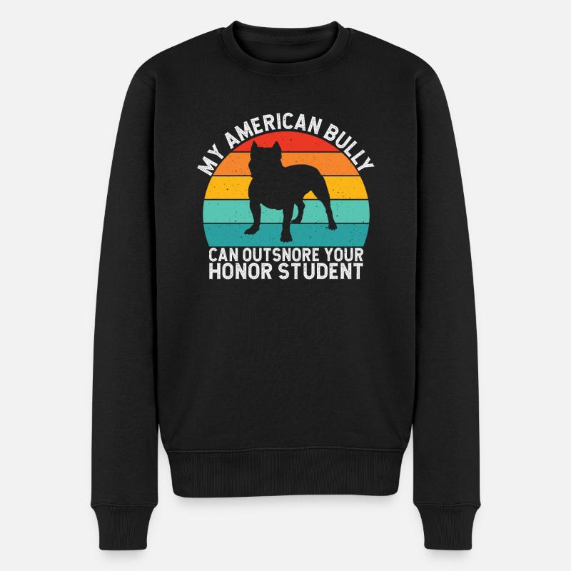 Cadeaux American Bully - Pull Premium bio Homme - noir