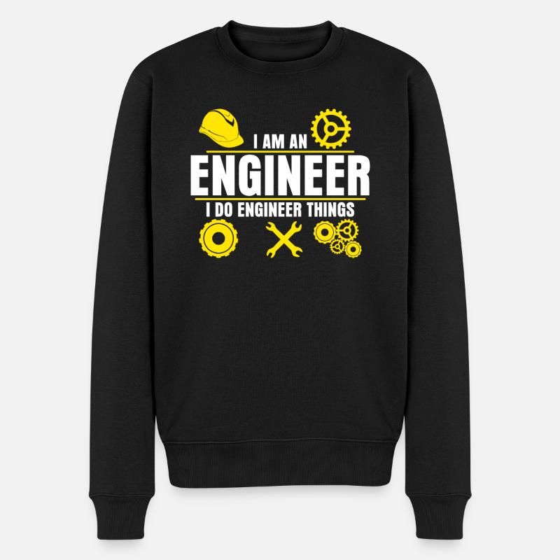 Engineer Engineers Engineering - Men's Premium Organic Jumper - black