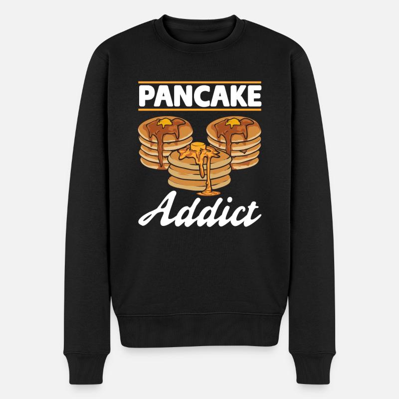 Crêpes Petit-déjeuner Crêpes - Pull Premium bio Homme - noir
