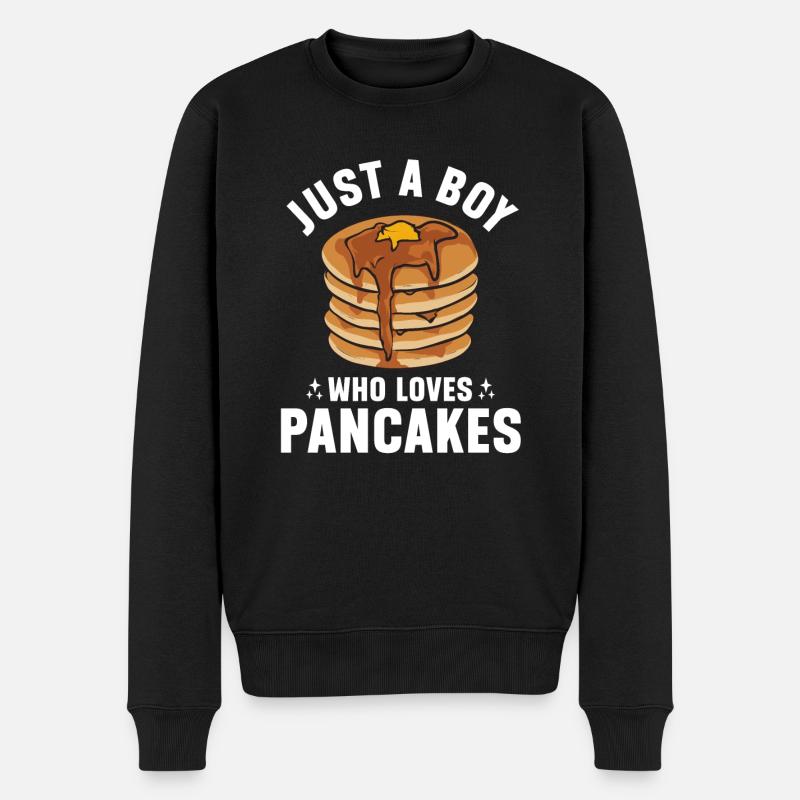 Crêpes Petit-déjeuner Crêpes - Pull Premium bio Homme - noir