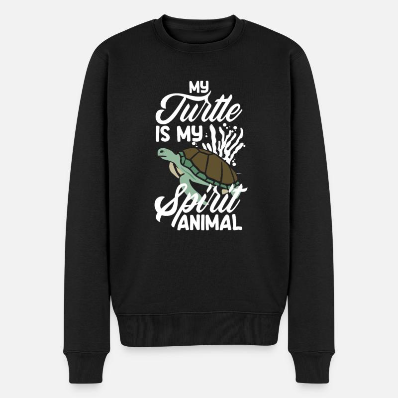 Turtle Sea Turtle Gift - Men's Premium Organic Jumper - black