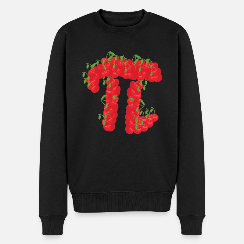 Cerise Pi Day Drôle Tarte Cerises 314 Science - Pull Premium bio Homme - noir
