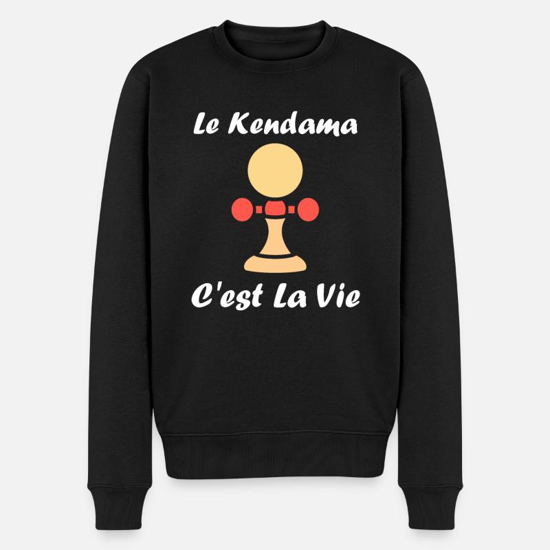 Kendama - Männer Premium Bio Pullover - Schwarz