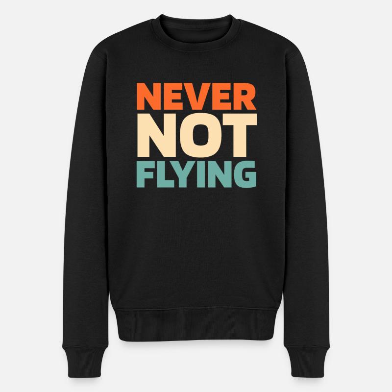 Pilote d’avion - Pull Premium bio Homme - noir