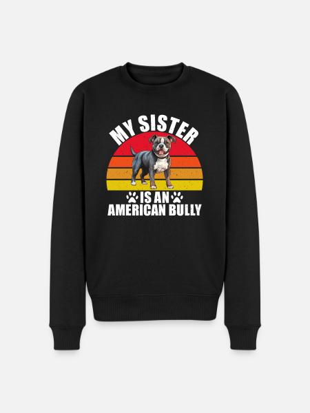 American Bully Gifts - Men's Premium Organic Jumper - black